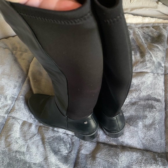 Women's Size 7.5 Dana Buchman Black Leather Boots - Picture 11 of 13